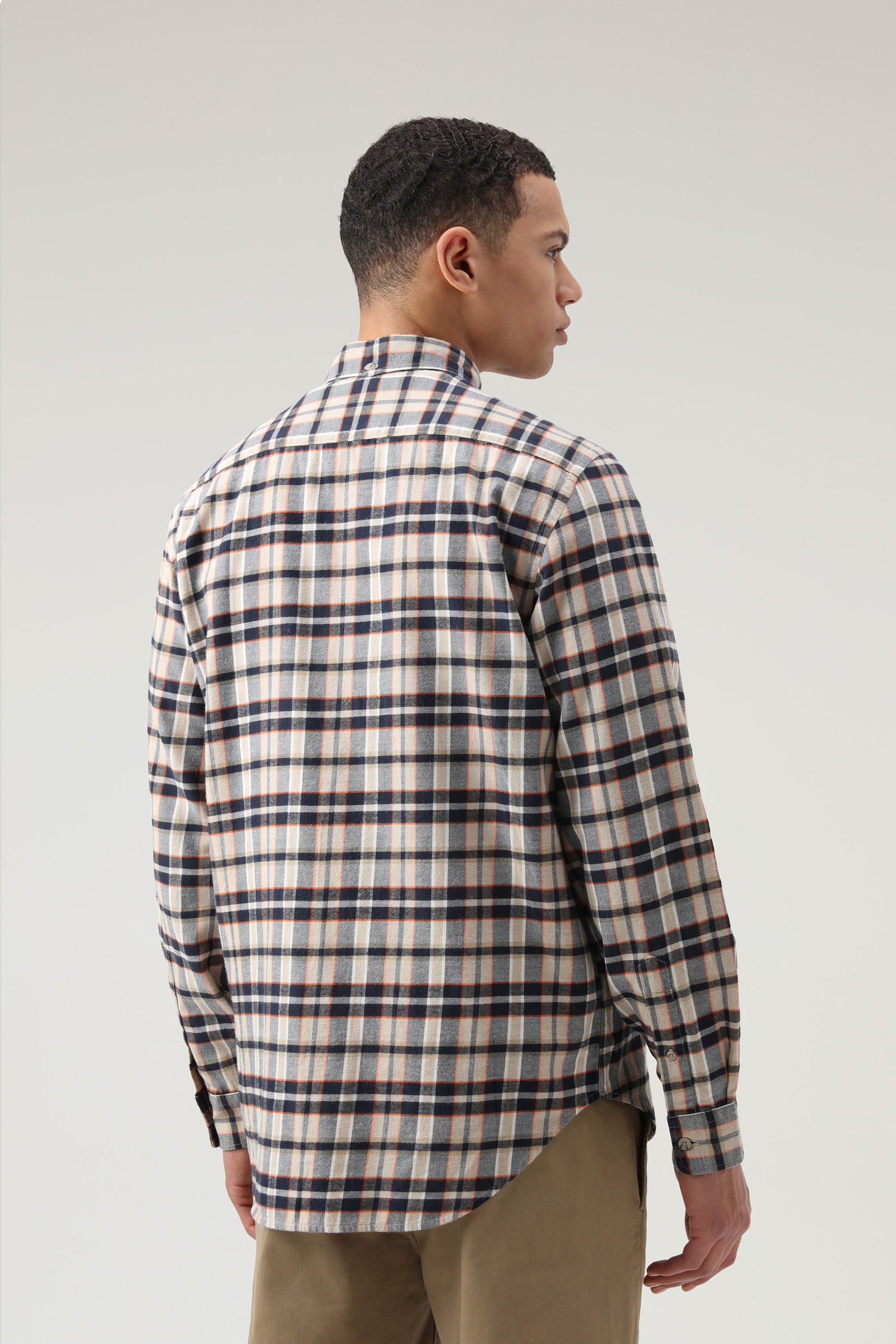 Madras Plaid Shirt in Lightweight Flannel Orange | Woolrich USA