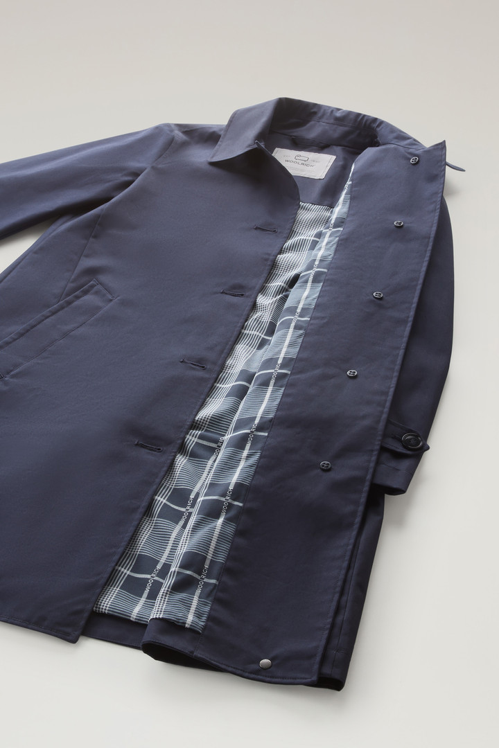 Havice Trench Coat in Best Cotton Blue photo 9 | Woolrich