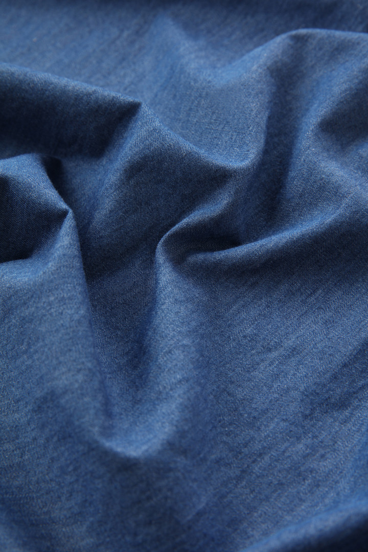 Zuiver katoenen chambray overhemd Blauw photo 9 | Woolrich