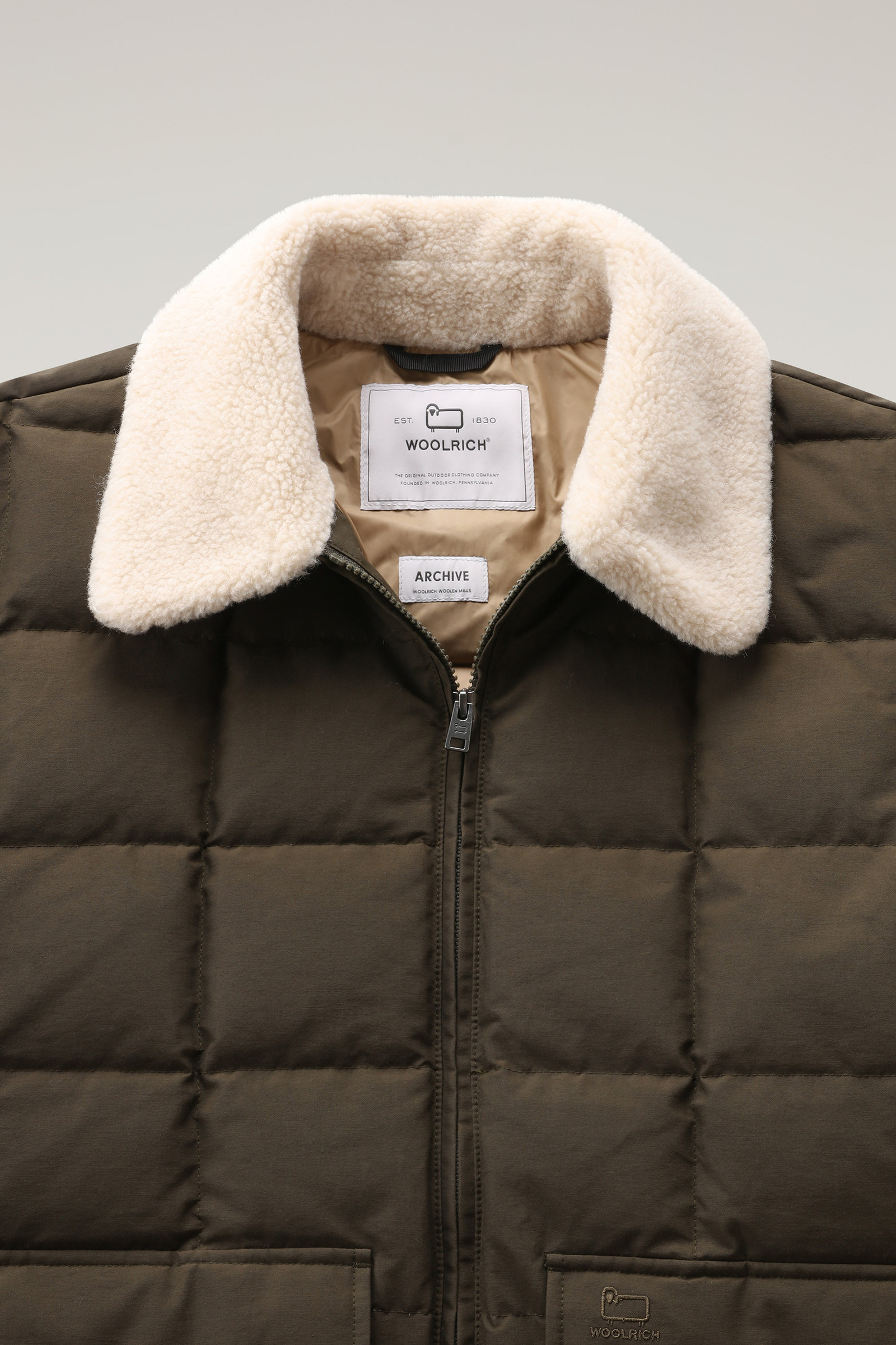 Blizzard Duster Quilted Jacket in Eco Ramar Green photo 6 | Woolrich