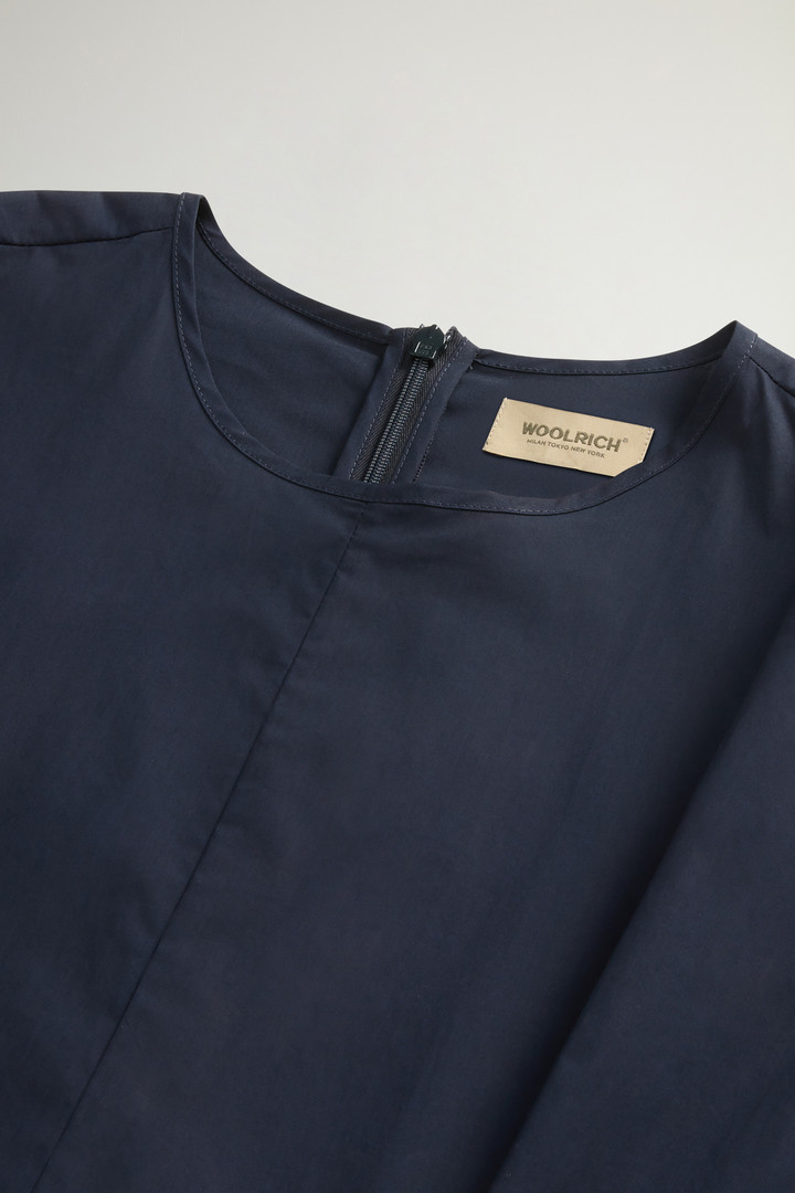 POPLIN BELTED DRESS Blue photo 6 | Woolrich