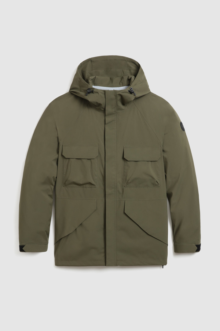 Zweilagige, wasserdichte, ultraleichte Jacke Mountain Grün photo 4 | Woolrich