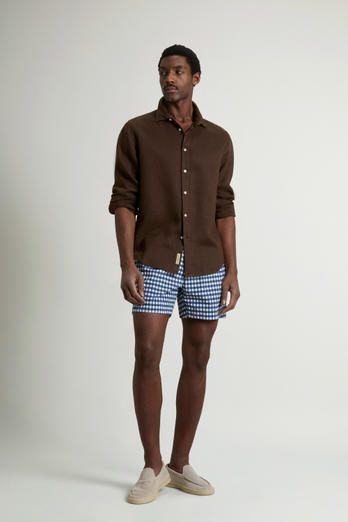 Bermudabadeshorts aus Nylon Blau photo 1 | Woolrich