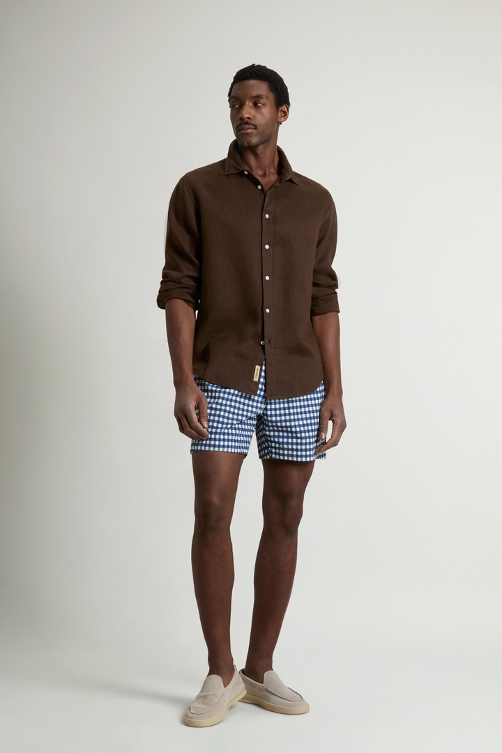 PRINTED SWIM SHORTS Blau photo 1 | Woolrich
