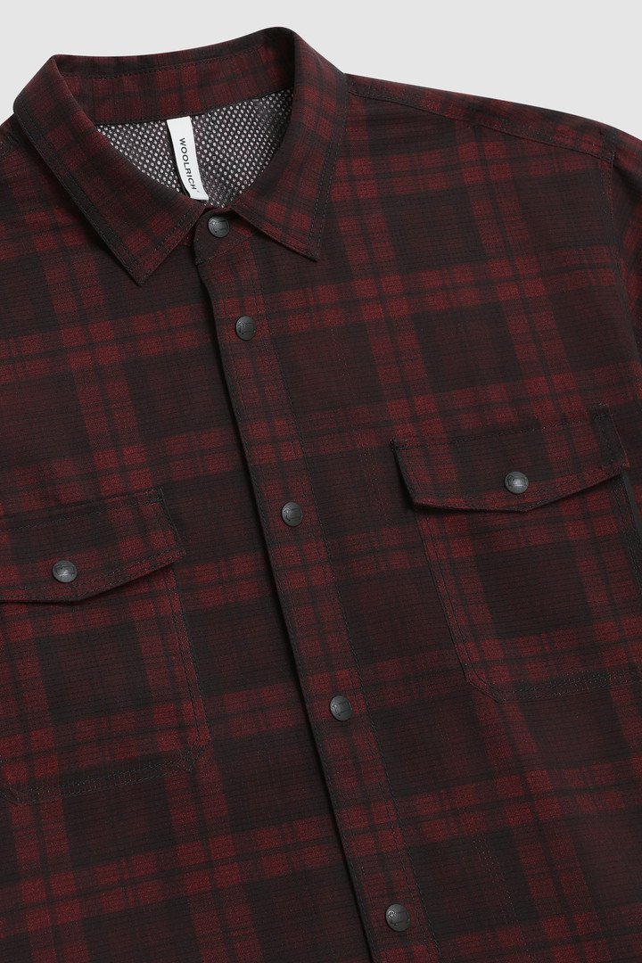 Half-sleeve Cool Mesh shirt with Blackwatch pattern