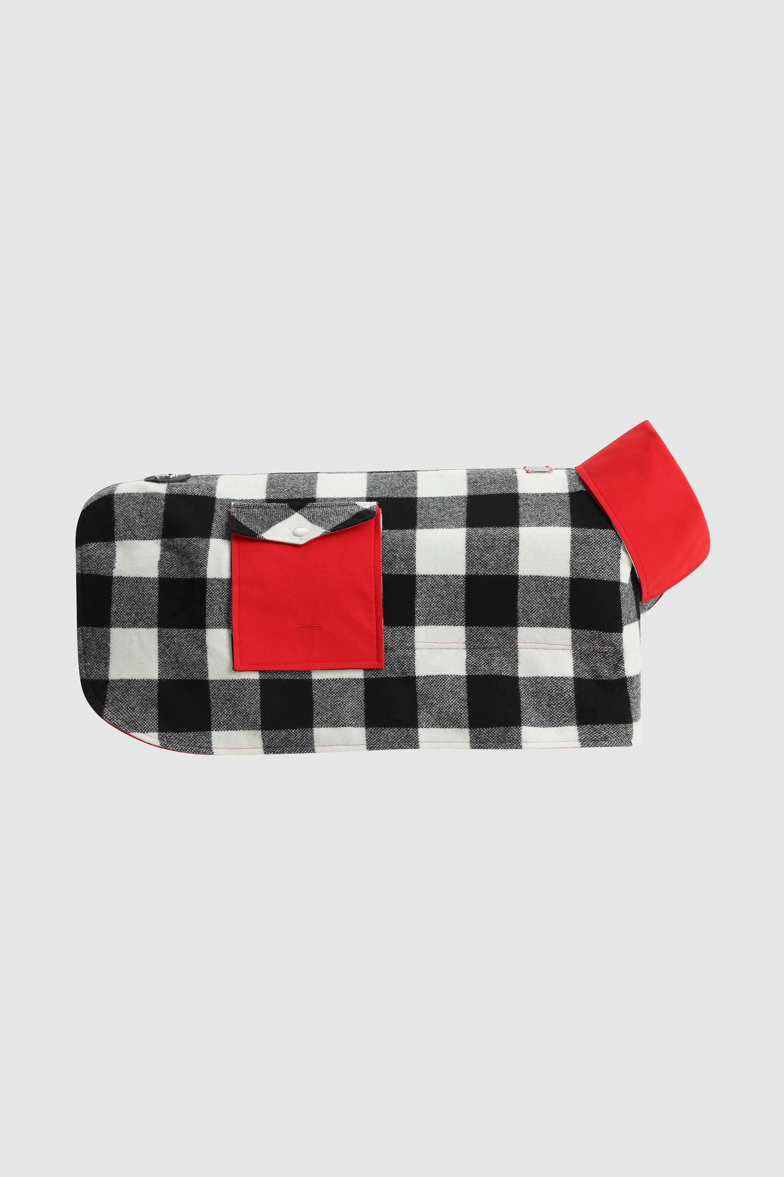 Maxi-camicia Buffalo Check per cani di taglia grande Temellini/Woolrich bianco photo 2 | Woolrich
