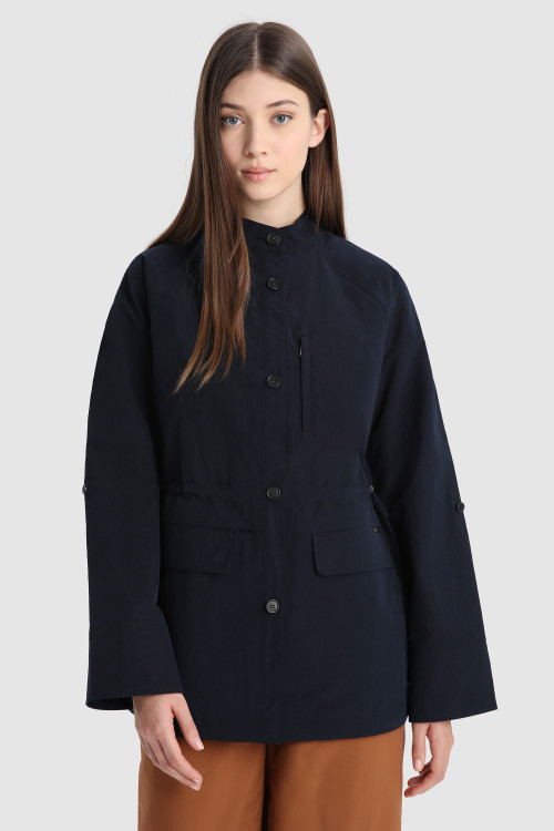 Veste ultralégère Briar Field avec cordon de serrage bleu | Woolrich