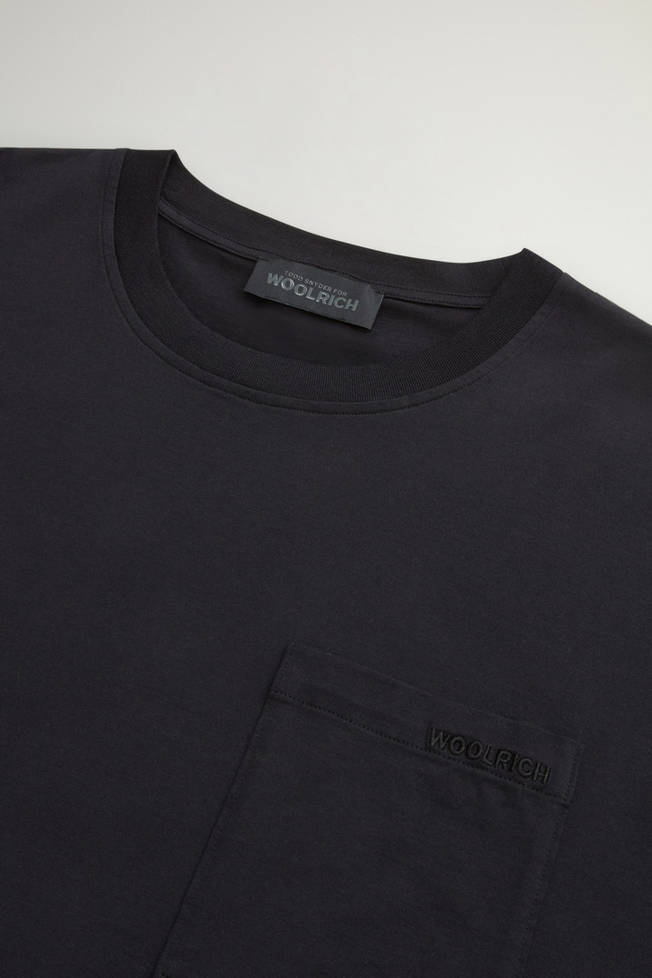 T-shirt van zuiver katoen by Todd Snyder Zwart photo 6 | Woolrich