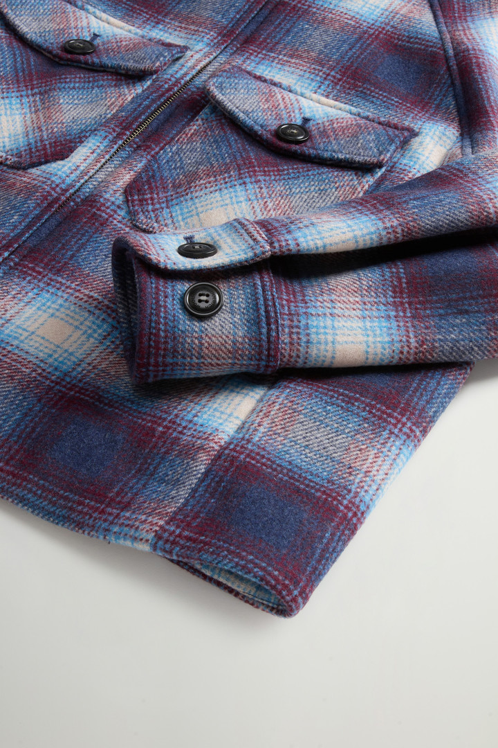 Overshirt in Recycled Manteco Italian Wool-Blend Fabric Multicolor photo 7 | Woolrich