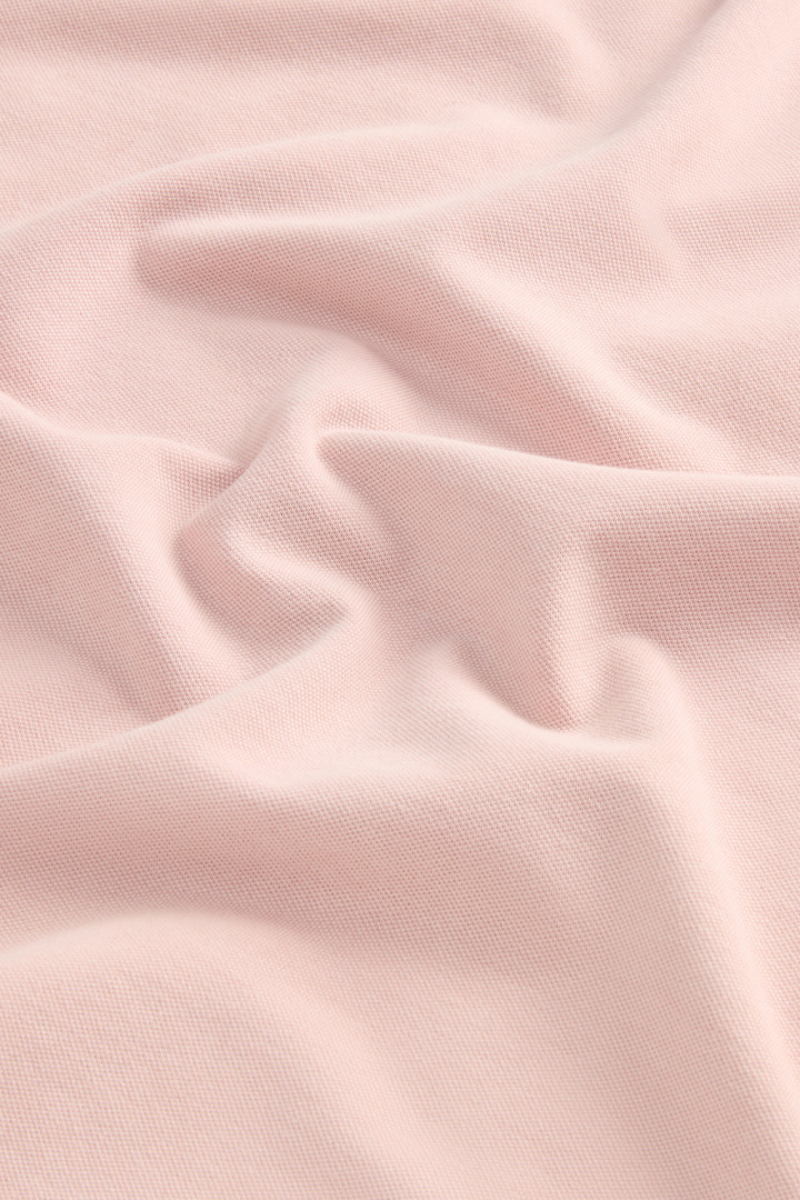 Garment-Dyed Mackinack Polo in Stretch Cotton Piquet Pink photo 8 | Woolrich