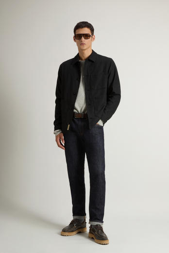 Surchemise en flanelle de laine mélangée Gris | Woolrich