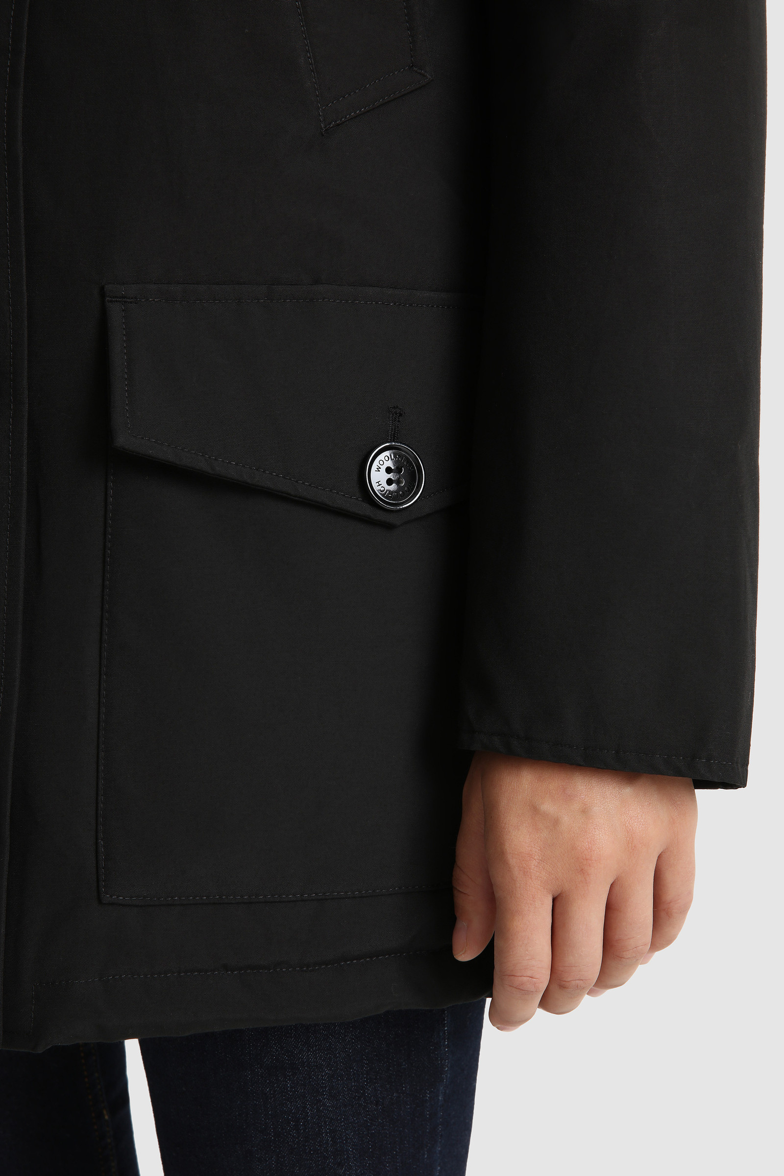 Arctic Parka with Detachable Fur Black photo 6 | Woolrich