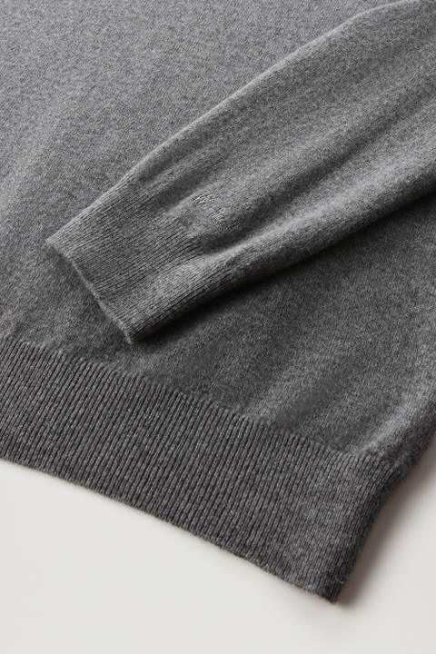 Cashmere Luxe Long Sweater Gray photo 2 | Woolrich