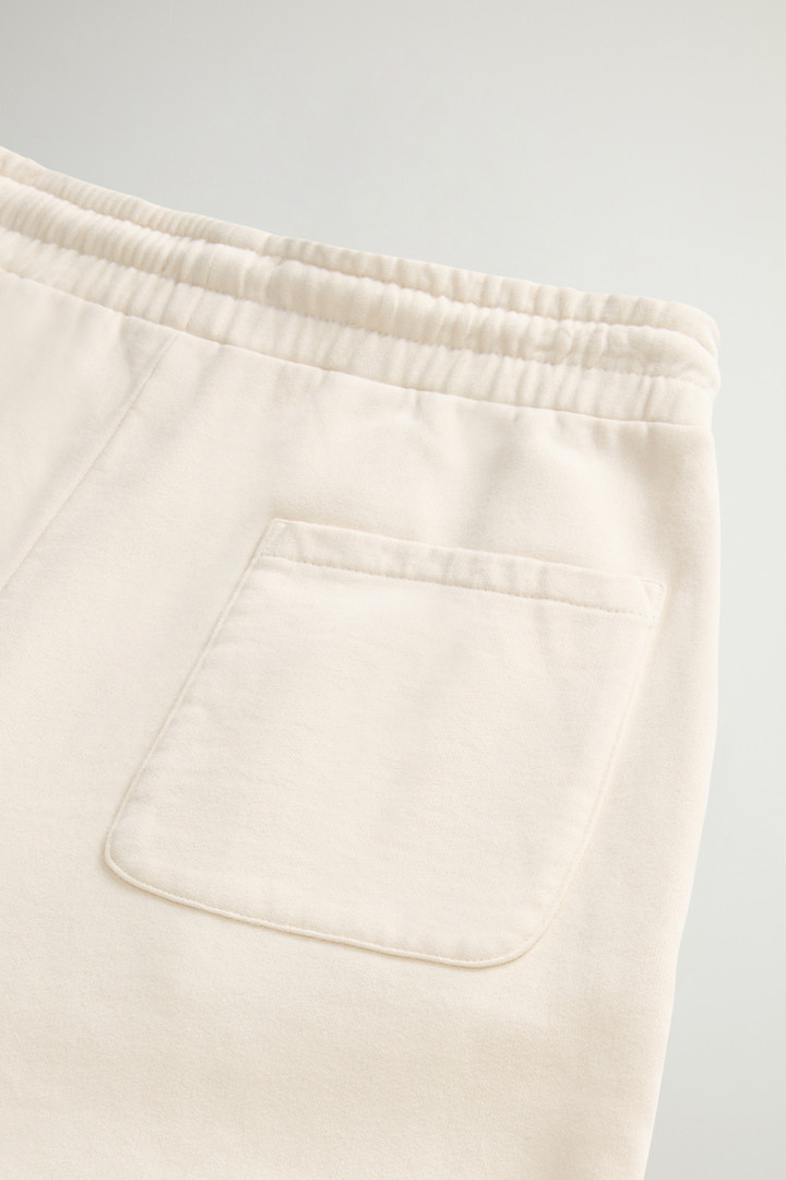 Pure Cotton Pants with Drawstring and Rear Pocket White photo 8 | Woolrich