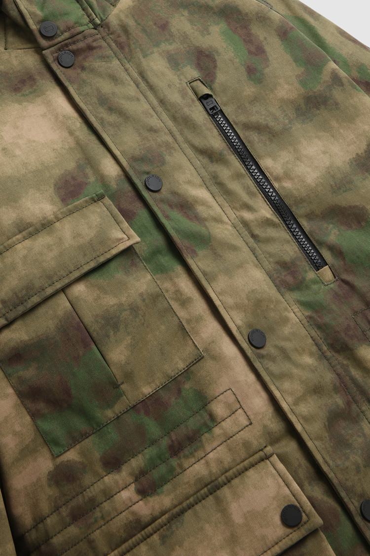 Jacke Mountain aus gewachster Camo-Baumwolle von British Millerain