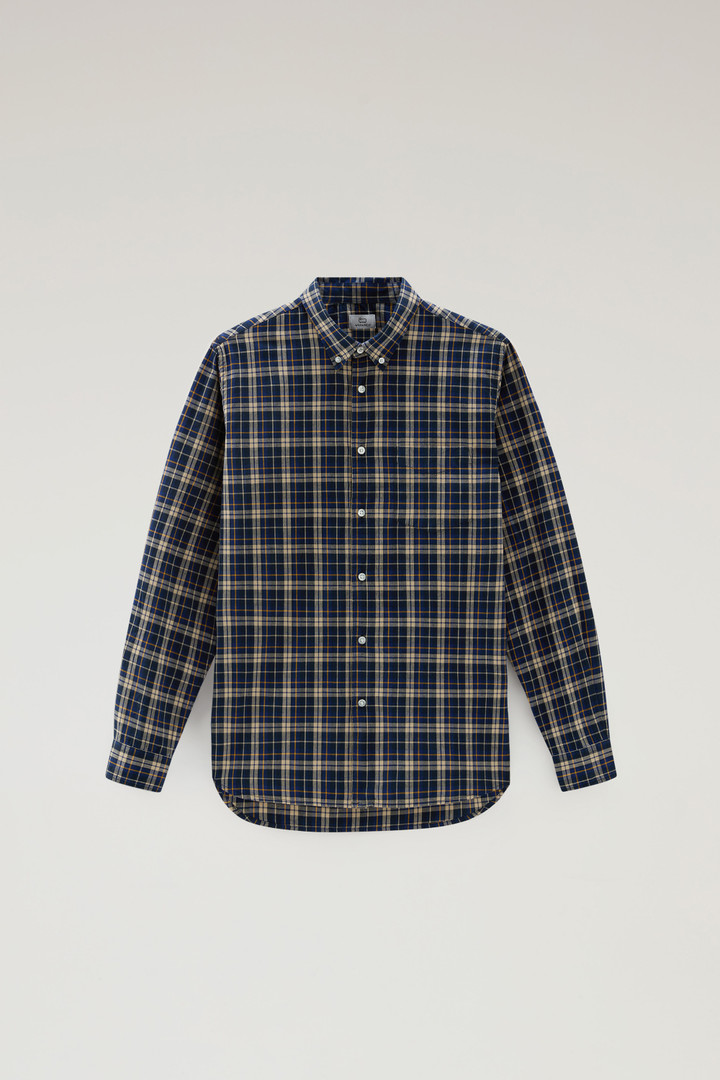 Checked Madras Shirt in Pure Cotton Blue photo 5 | Woolrich