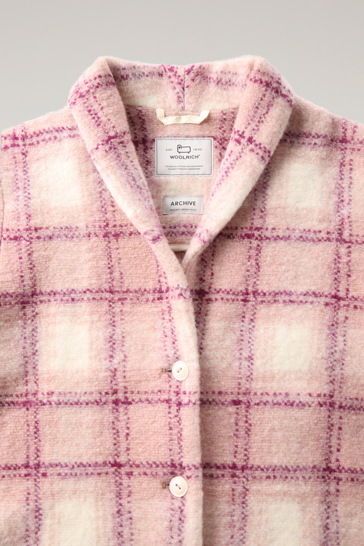 Wool Blend Gentry Check Coat Pink photo 2 | Woolrich