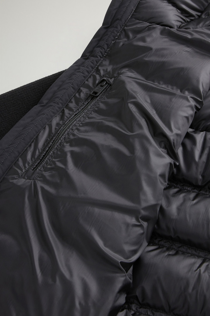 Bering Hybrid Jacket in Stretch Nylon with Matte Finish Black photo 9 | Woolrich