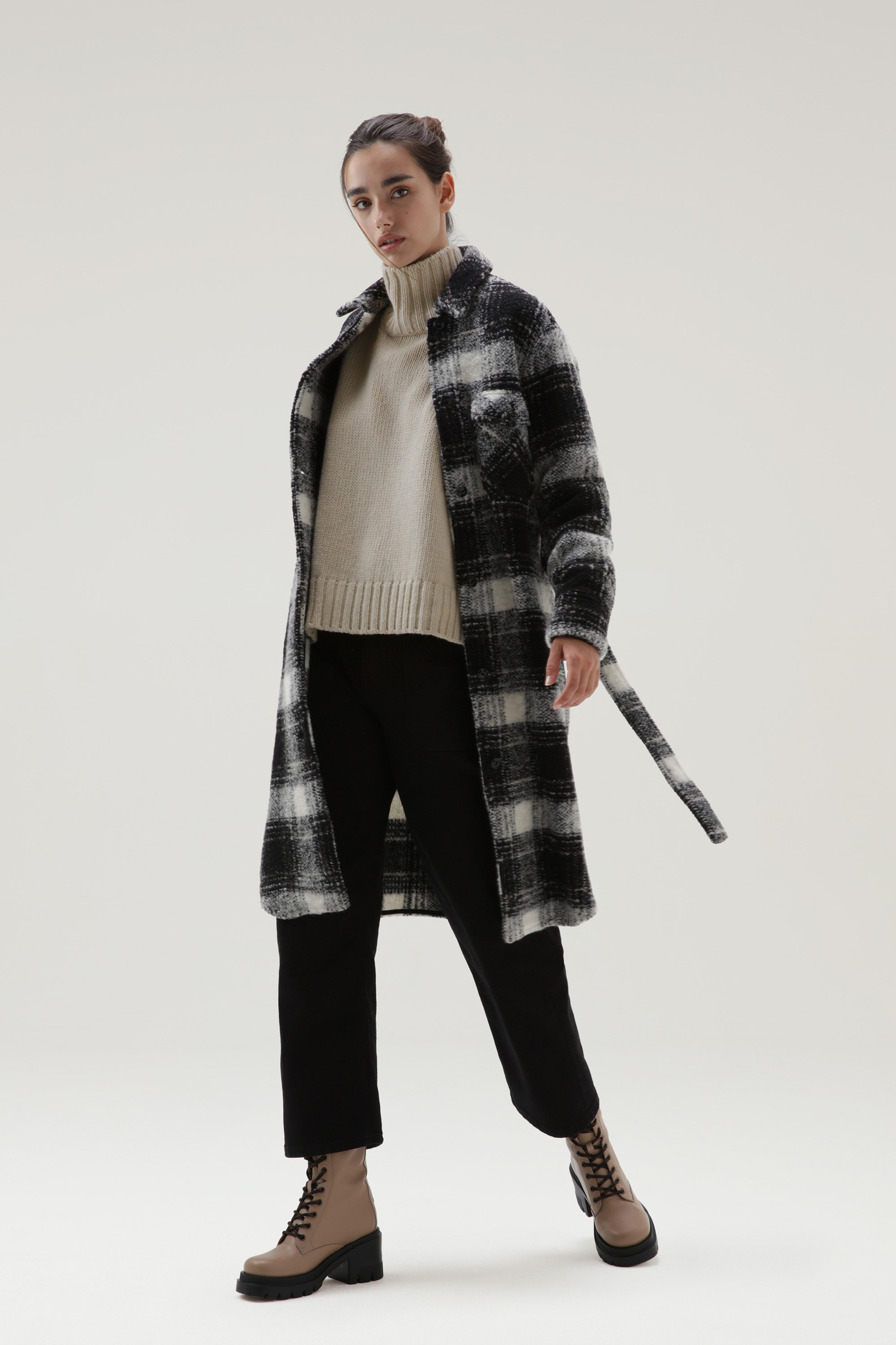 Maglione a collo alto in lana vergine Beige photo 2 | Woolrich