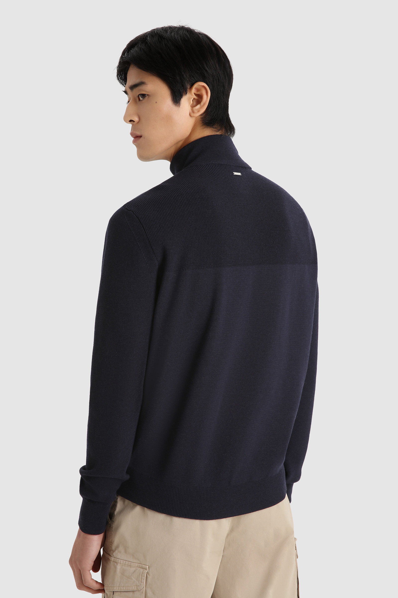 Quilted Sundance Jacket with Merino Sleeves Blue photo 3 | Woolrich