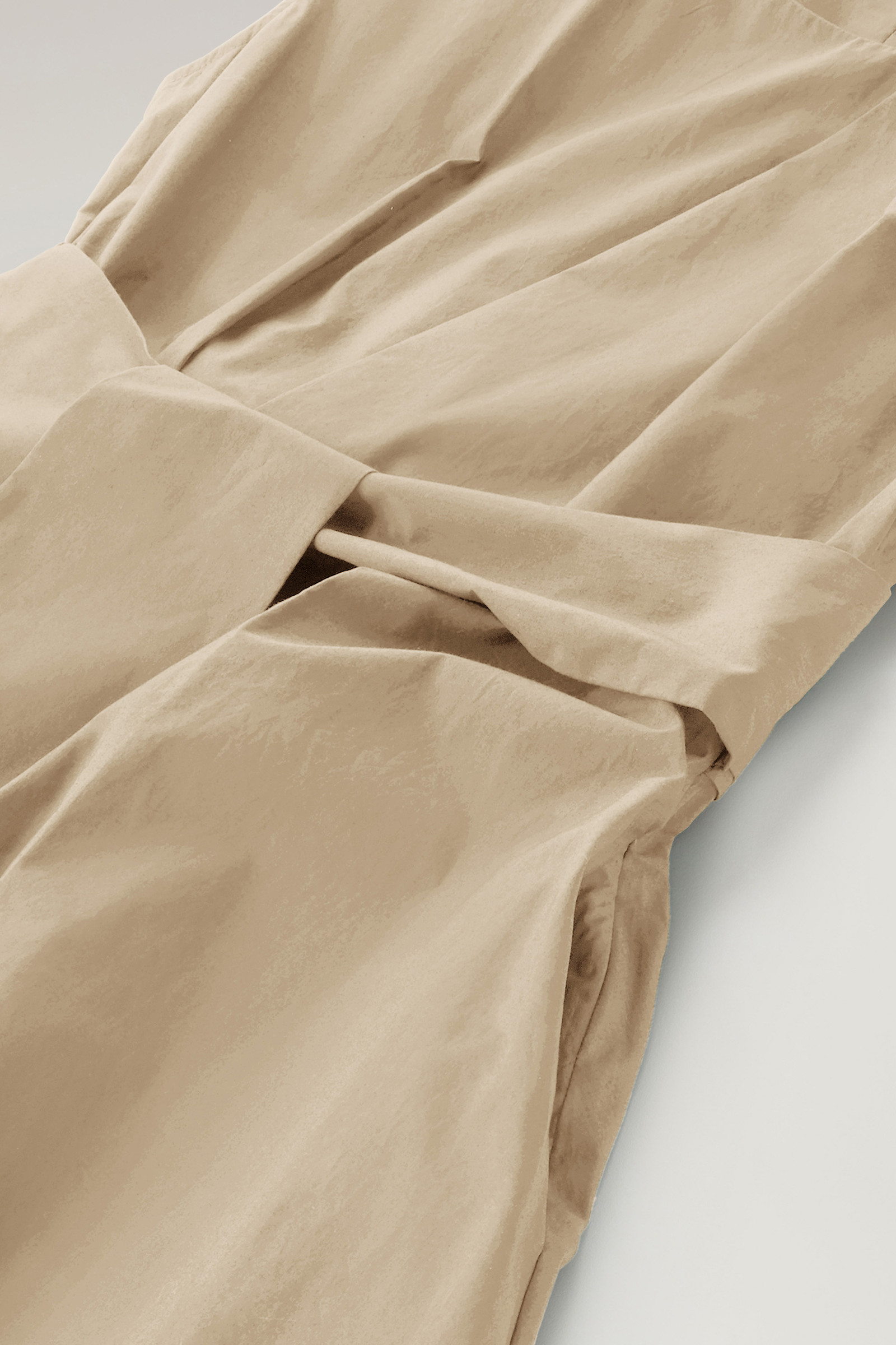 Midikleid aus reiner Baumwollpopeline beige photo 3 | Woolrich