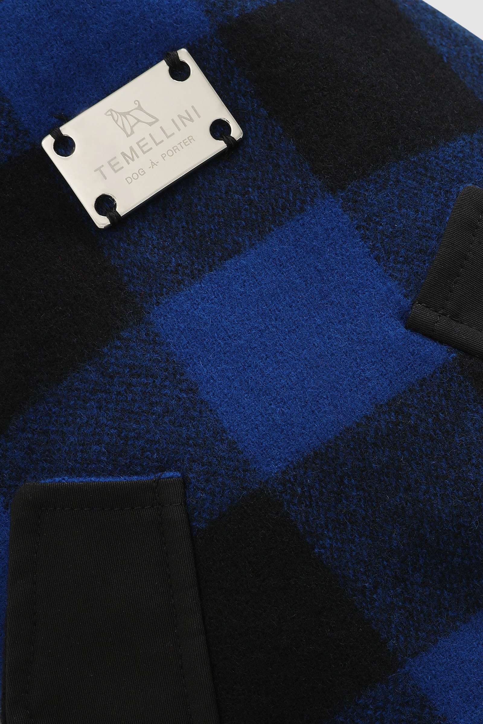 Temellini / Woolrich Overshirt Buffalo-Karomuster für kleinen Hund blau photo 7 | Woolrich
