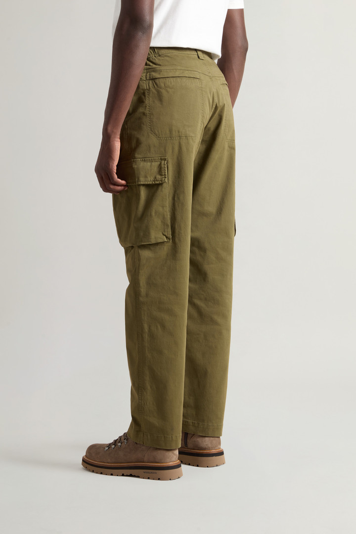 Pantaloni cargo tinti in capo in cotone elasticizzato Verde photo 3 | Woolrich