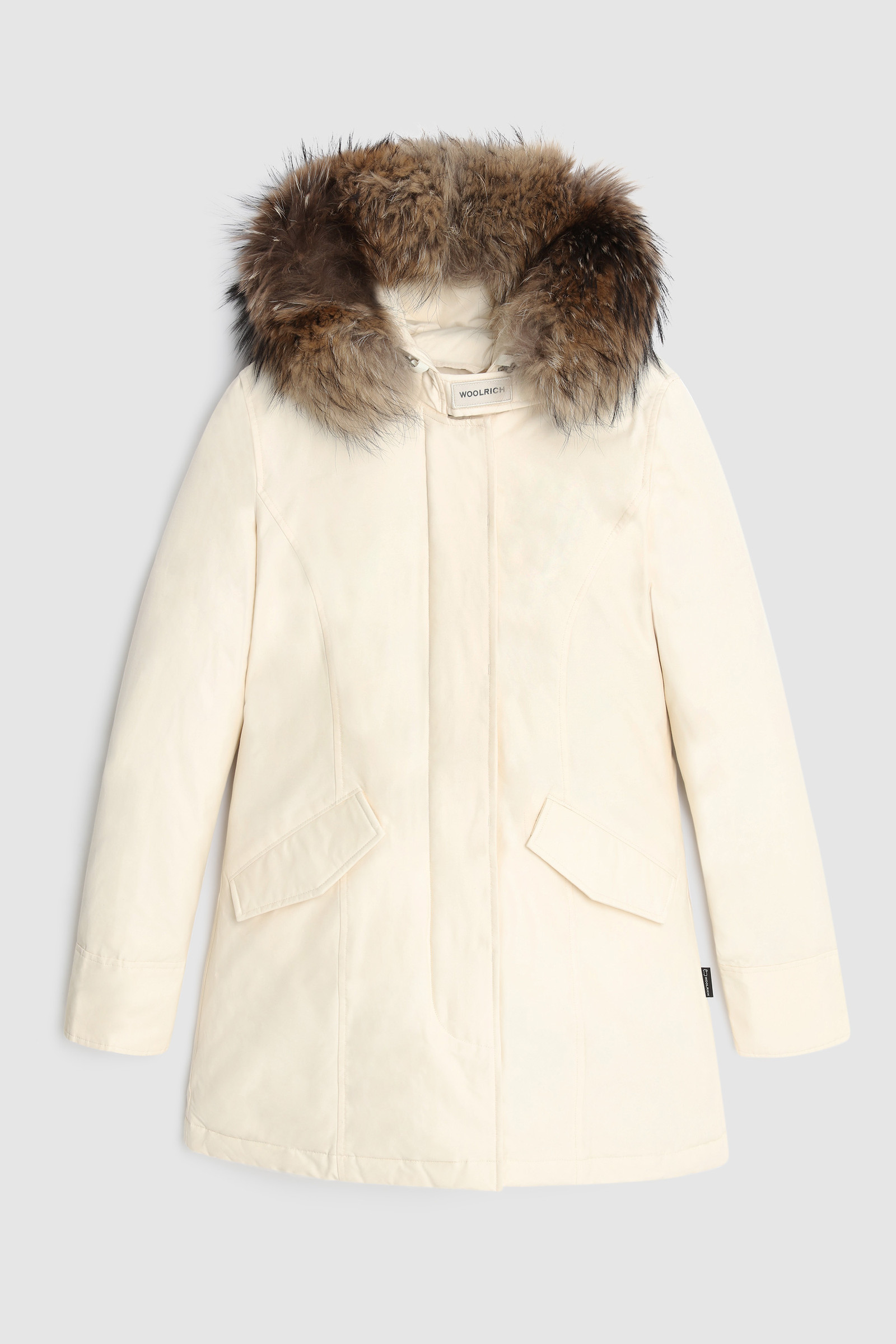 Arctic Parka van Ramar Cloth met afneembare rand in wasbeerbont