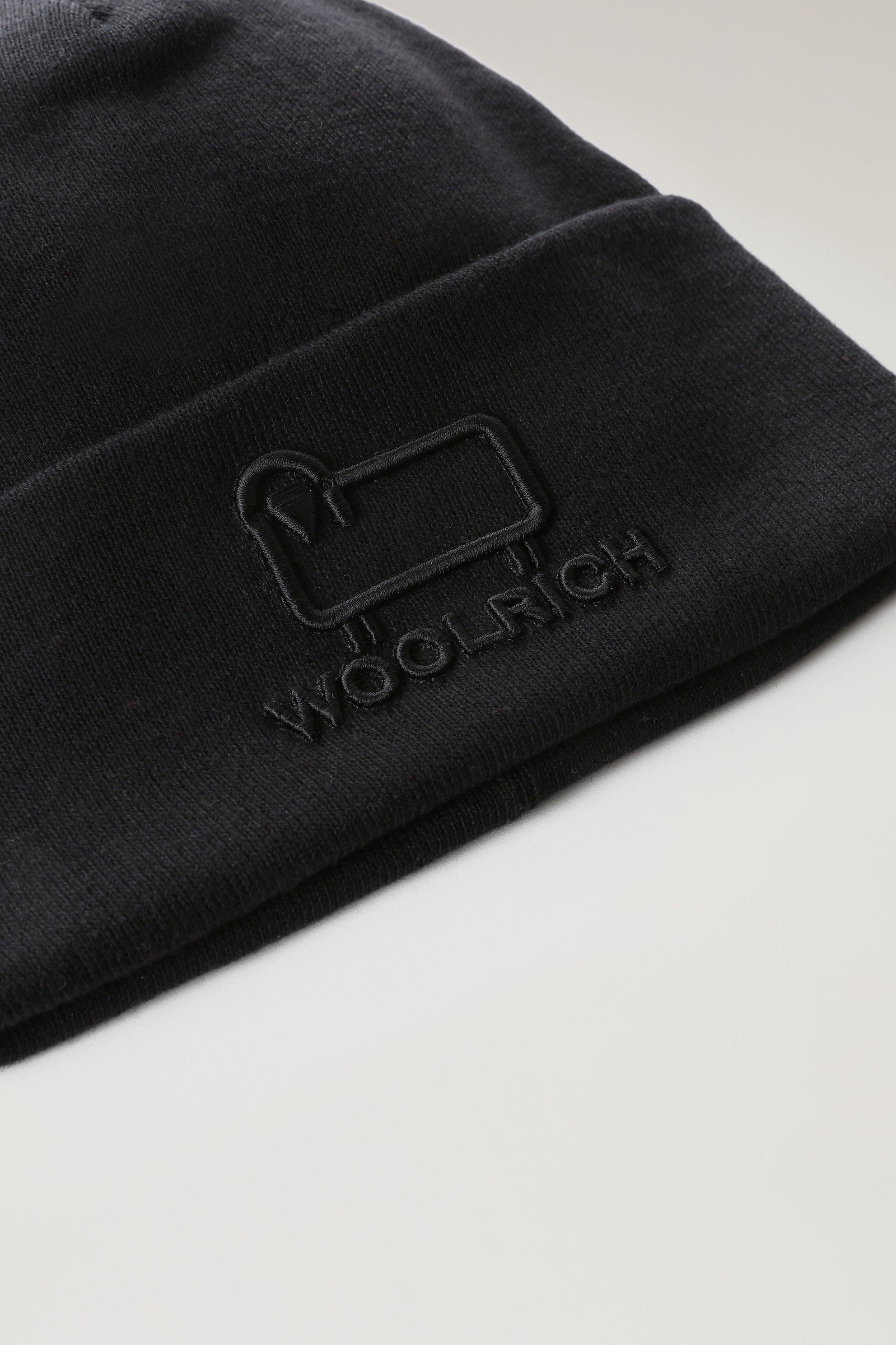 Unisex Beanie aus einer Baumwoll-Wollmischung schwarz photo 3 | Woolrich