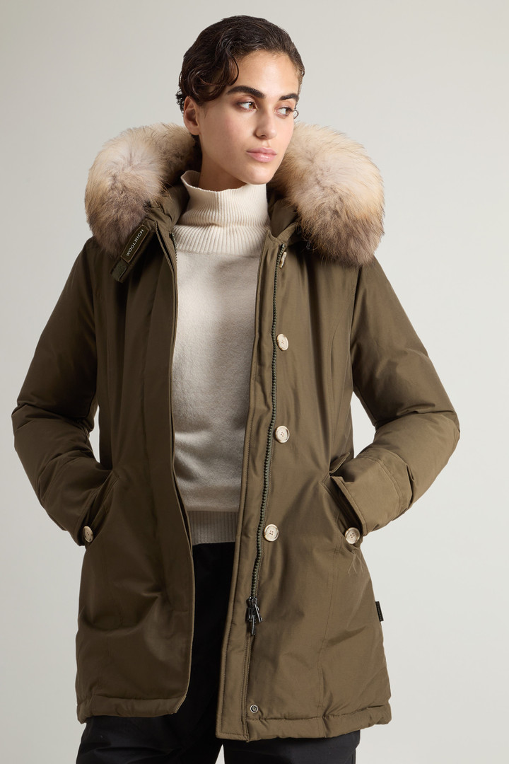 Arctic Parka van Ramar Cloth-stof met afneembare bontrand Groen photo 4 | Woolrich