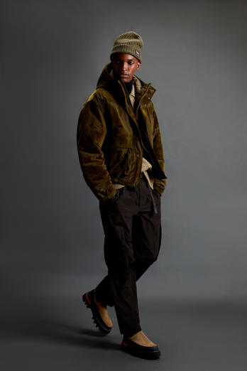 Olmetex Ripstop Nylon Jacket with Camouflage Motif by Todd Snyder Brown photo 1 | Woolrich