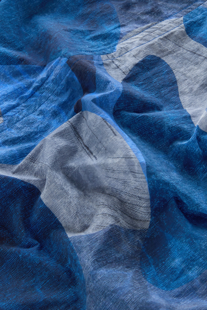Surchemise camo en nylon Ripstop crinkle Bleu photo 10 | Woolrich