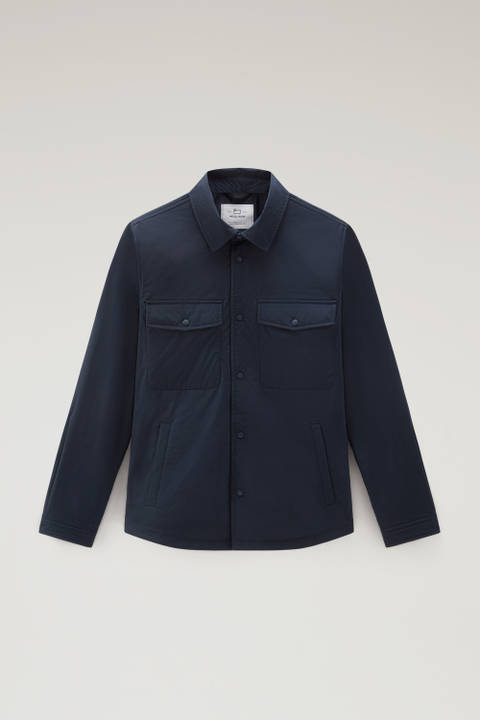 Alaskan wattierte Overshirt aus Urban Touch Blau photo 2 | Woolrich