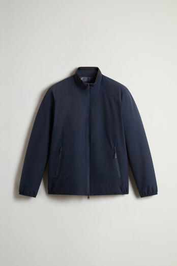 Padded Sailing Bomber Jacket in Two-Layered Fabric Blue photo 1 | Woolrich