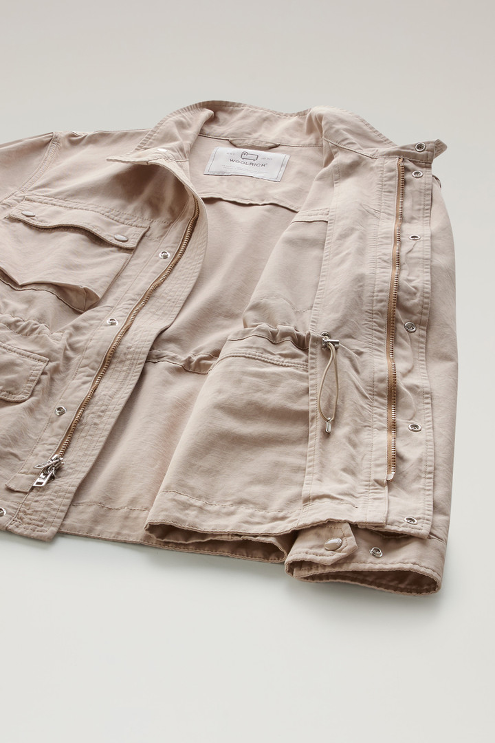 Field Jacket in Cotton-Linen Blend Beige photo 8 | Woolrich