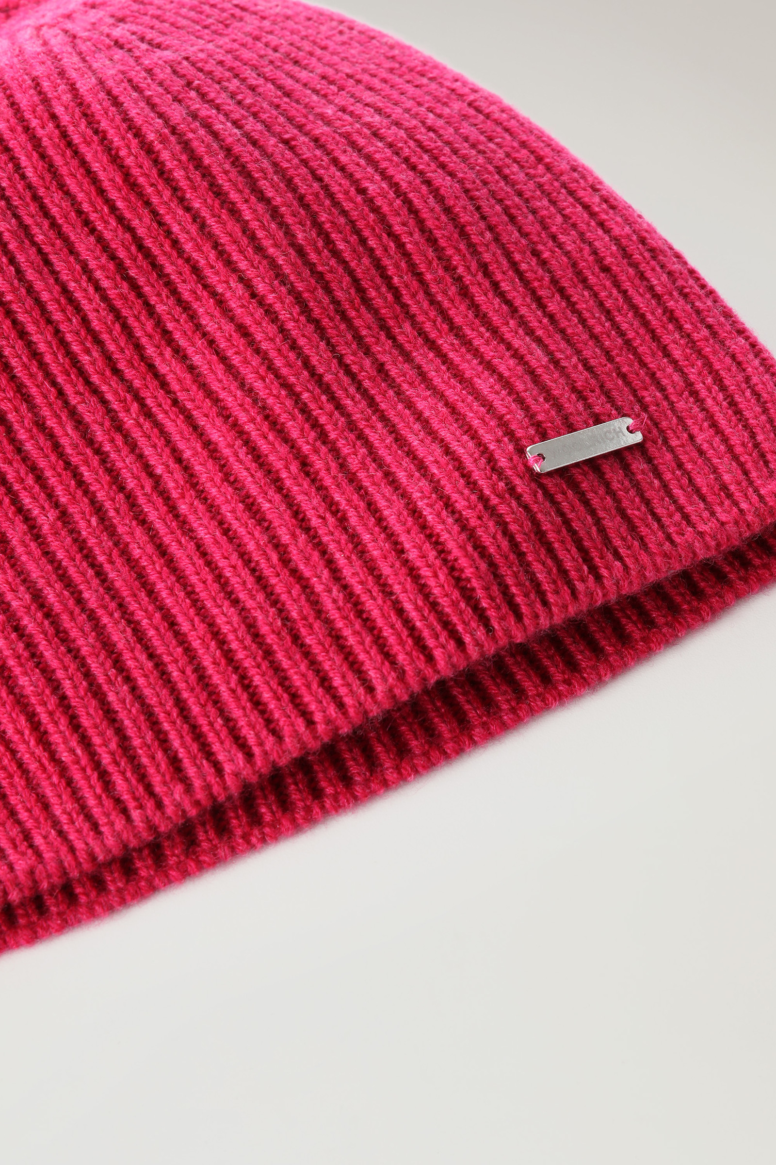 Bonnet côtelé en pur cachemire Rouge photo 2 | Woolrich
