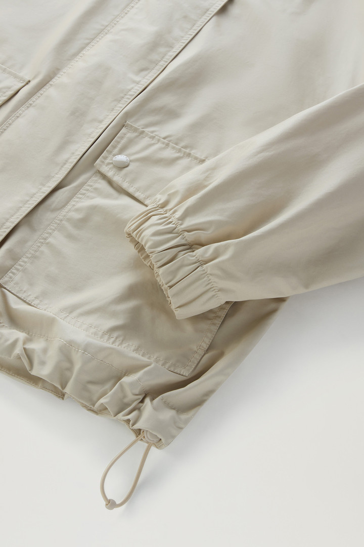 Veste Waxed en coton et nylon mélangés à capuche Beige photo 8 | Woolrich