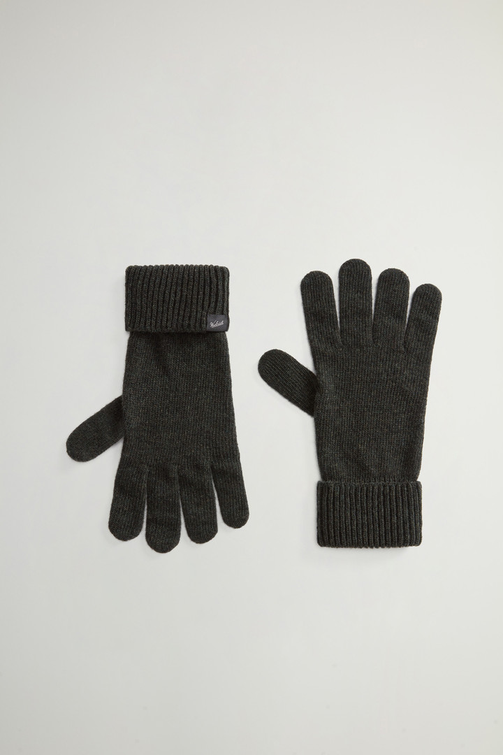 Merino Virgin Wool-Blend Gloves Green photo 1 | Woolrich