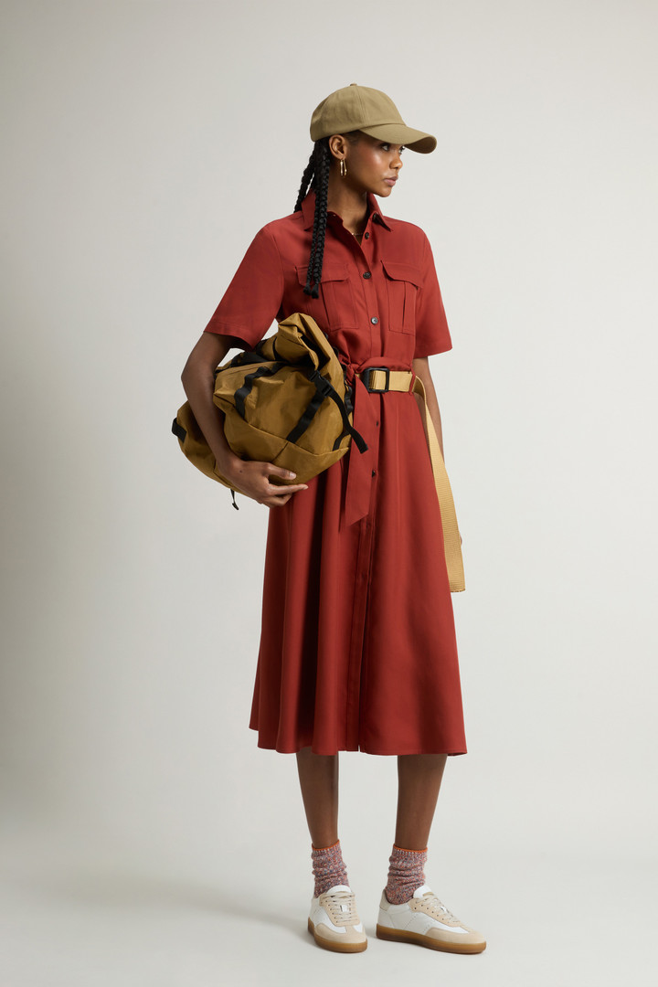 Long Tencel Dress Red photo 2 | Woolrich