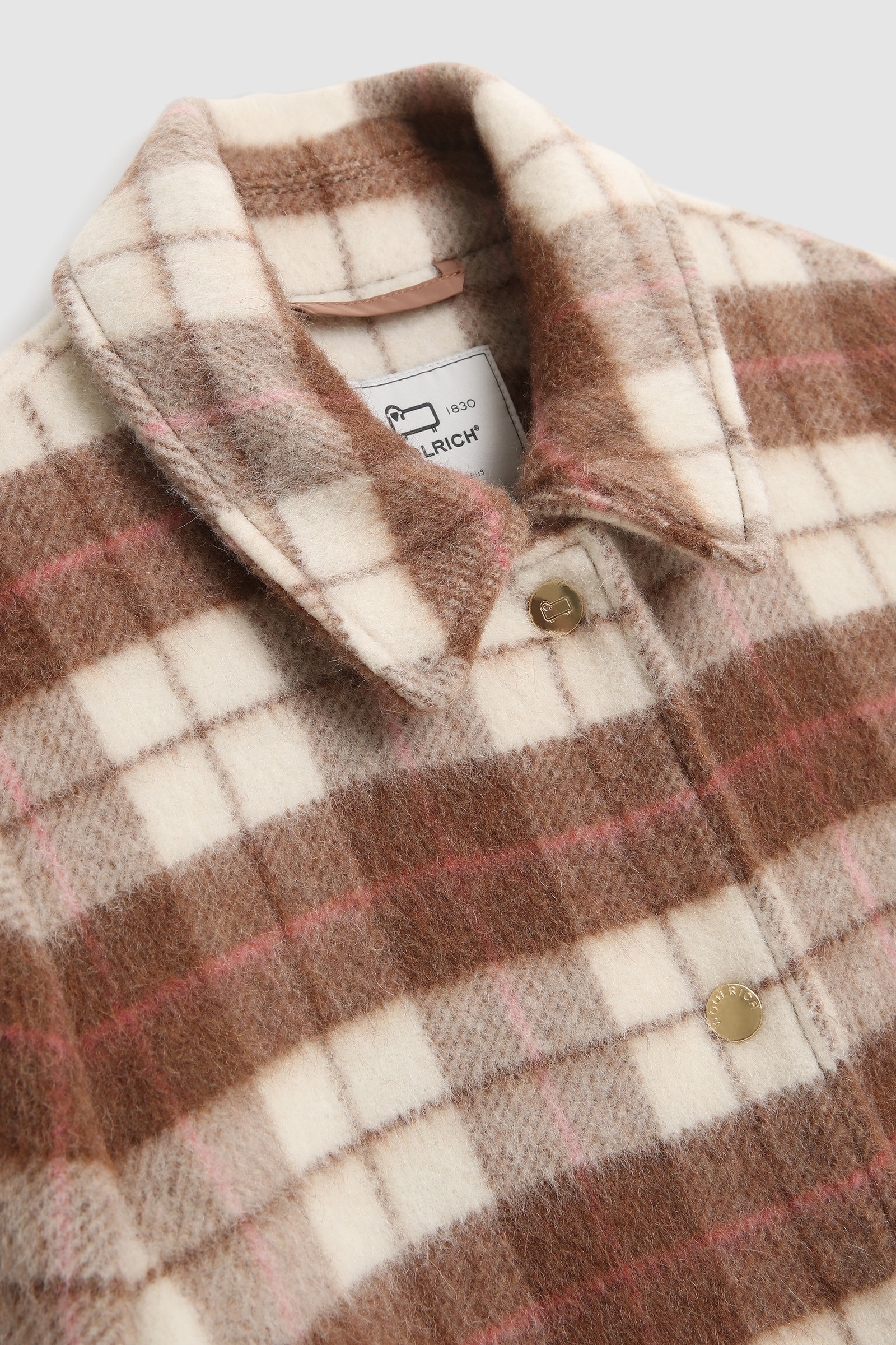 Wool Blend Overshirt Brown photo 8 | Woolrich