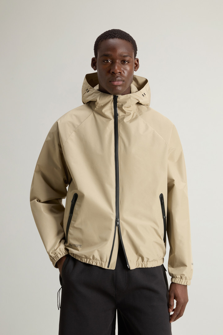 Hooded Jacket in WINDSTOPPER GORE-TEX Beige photo 1 | Woolrich