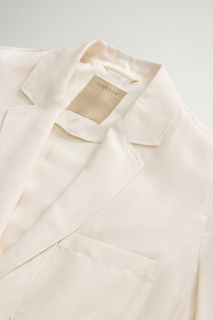 LYOCELL LINEN BLAZER White photo 6 | Woolrich