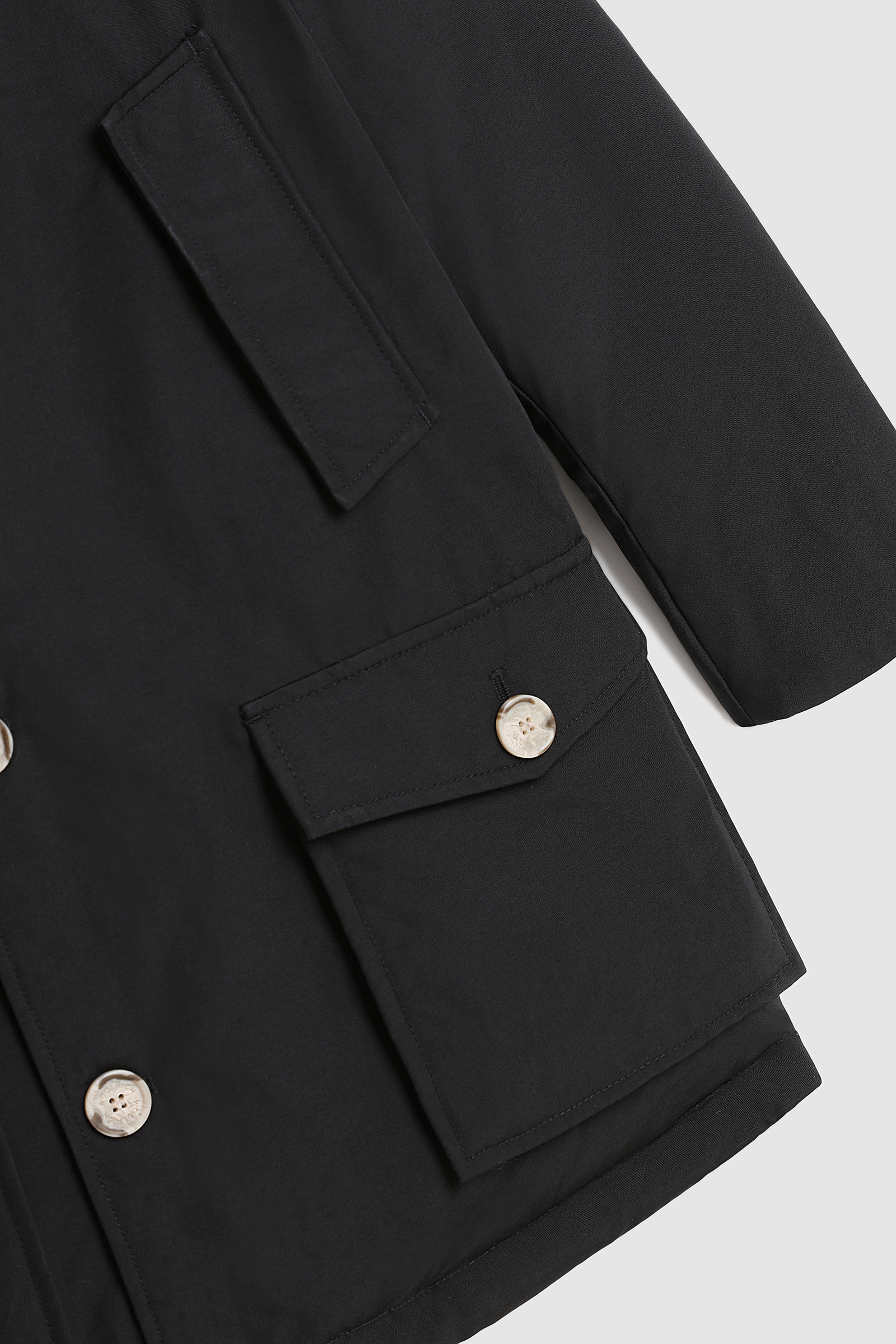 Boys' Arctic Parka in Ramar Cloth Black photo 7 | Woolrich