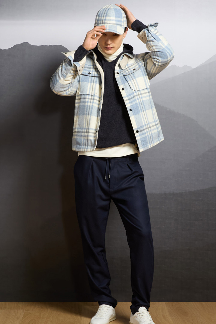 Cap in Recycled Italian Wool Blend Blue photo 5 | Woolrich