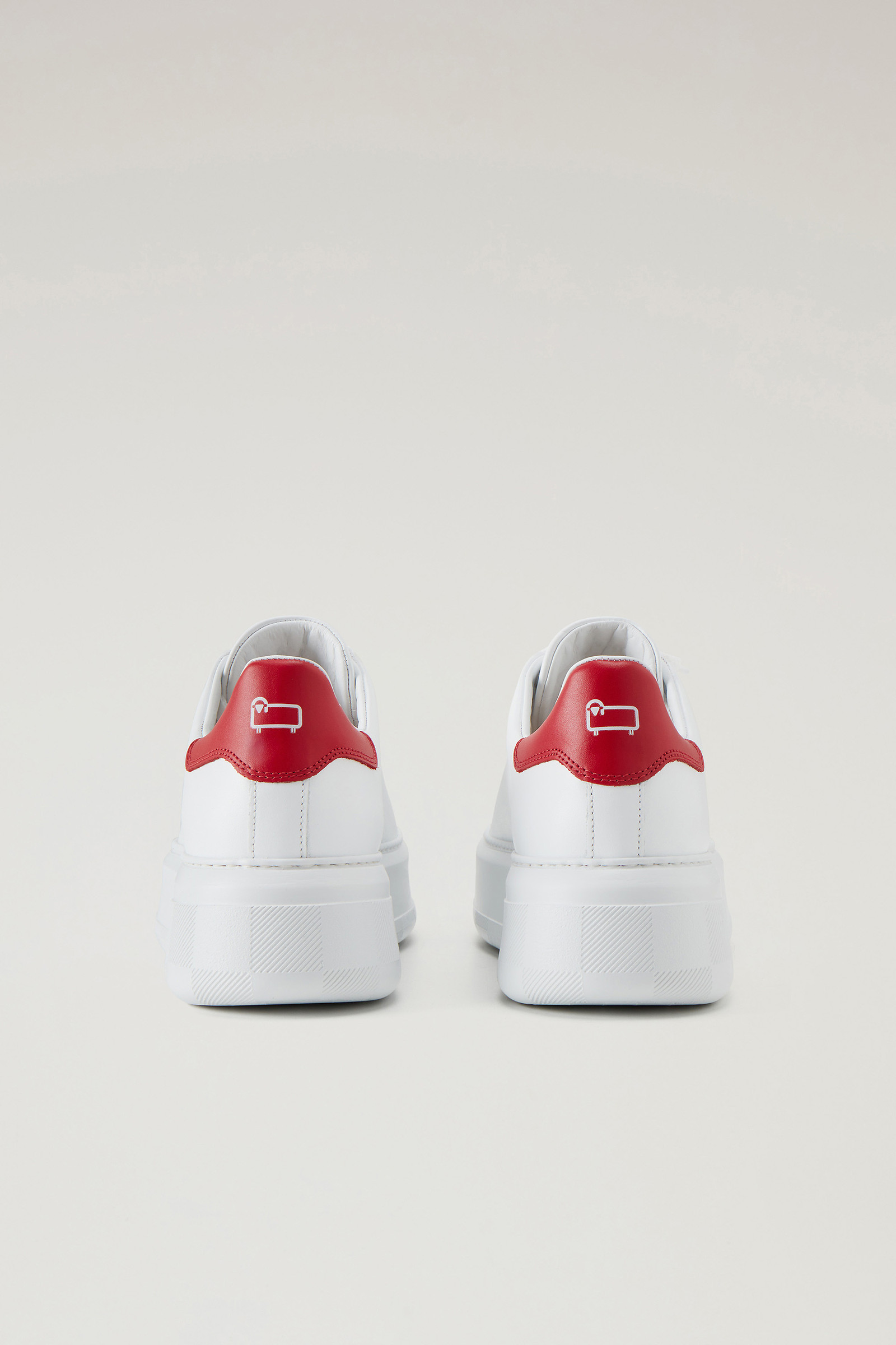 Sneakers Chunky Court in morbida pelle con dettagli a contrasto bianco photo 3 | Woolrich