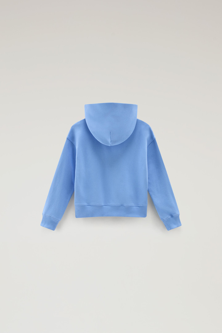 Kapuzenpullover für Mädchen aus reiner Baumwolle Blau photo 2 | Woolrich