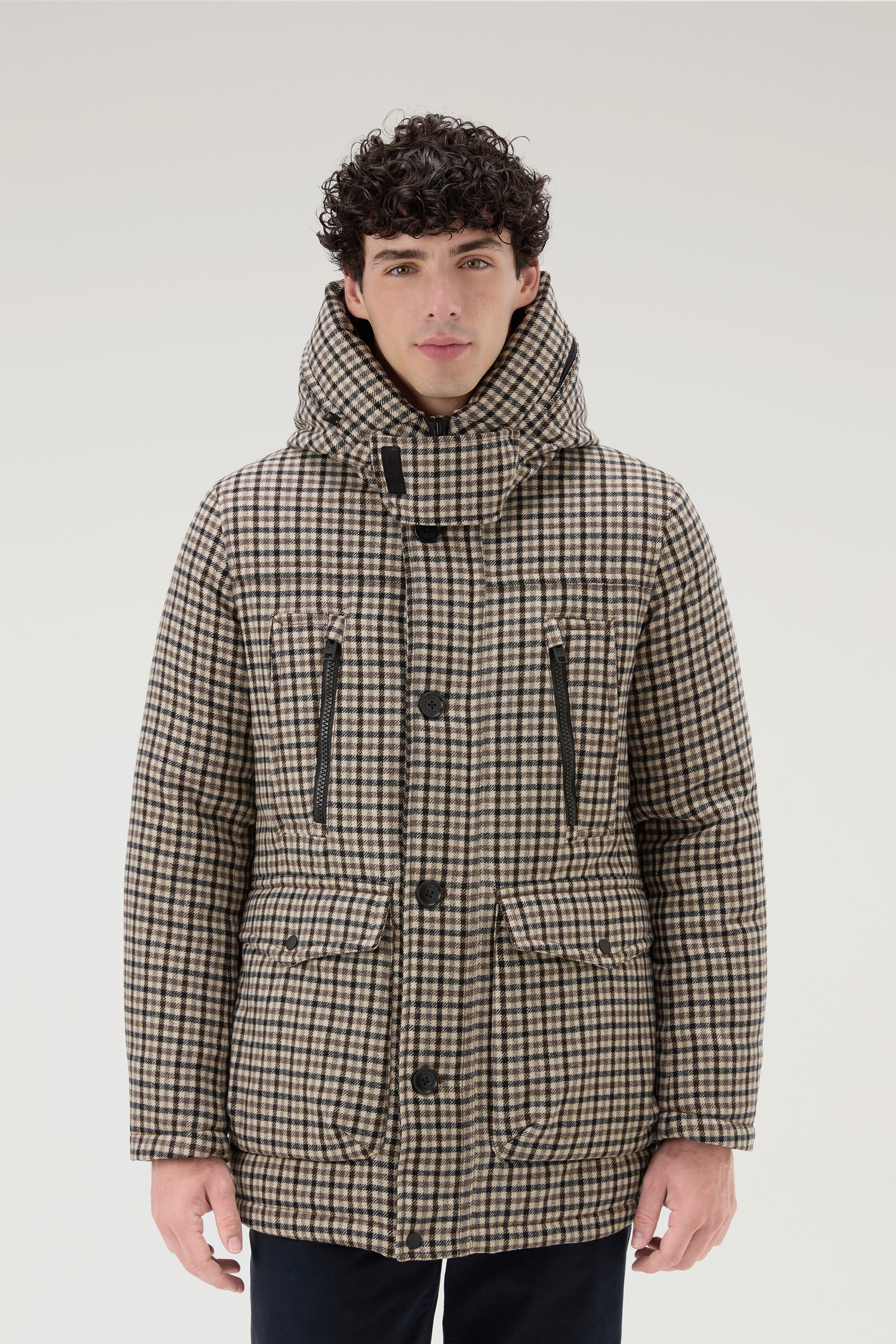 Arctic Parka Evolution de lana italiana reciclada beige | Woolrich