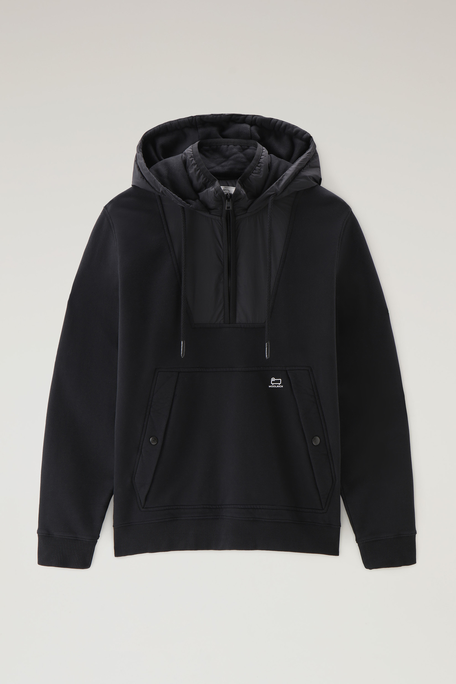 Kapuzenpullover aus Baumwolle und Taslan-Nylon schwarz photo 5 | Woolrich