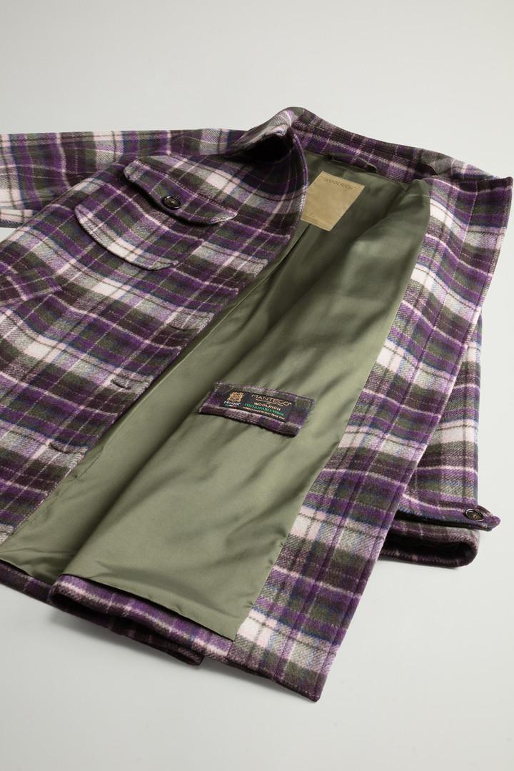 Giacca a camicia in misto lana italiana riciclata Manteco Viola photo 9 | Woolrich