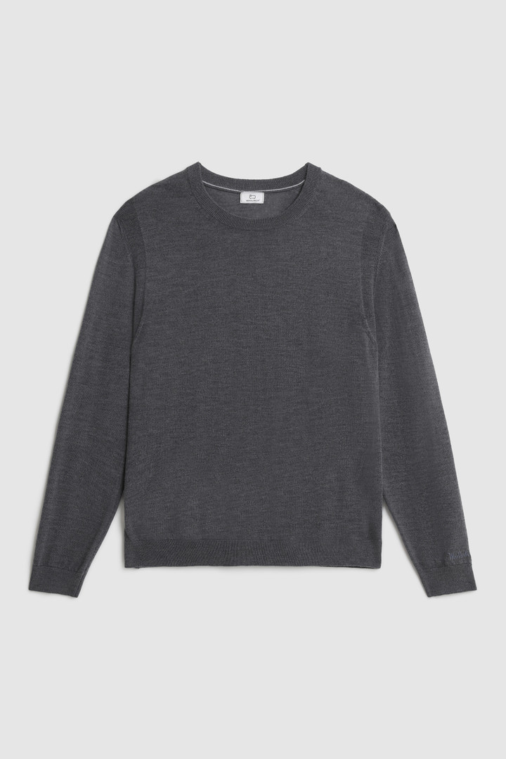 Crewneck Sweater in extra fine merino wool